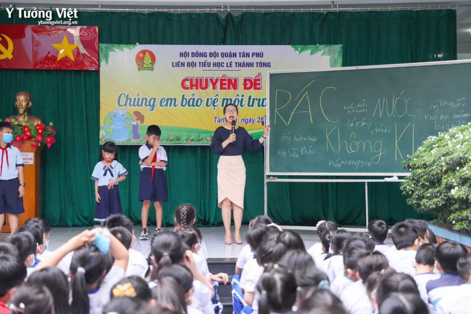 Trường TH Lê Thánh Tông - Chúng em bảo vệ môi trường xanh