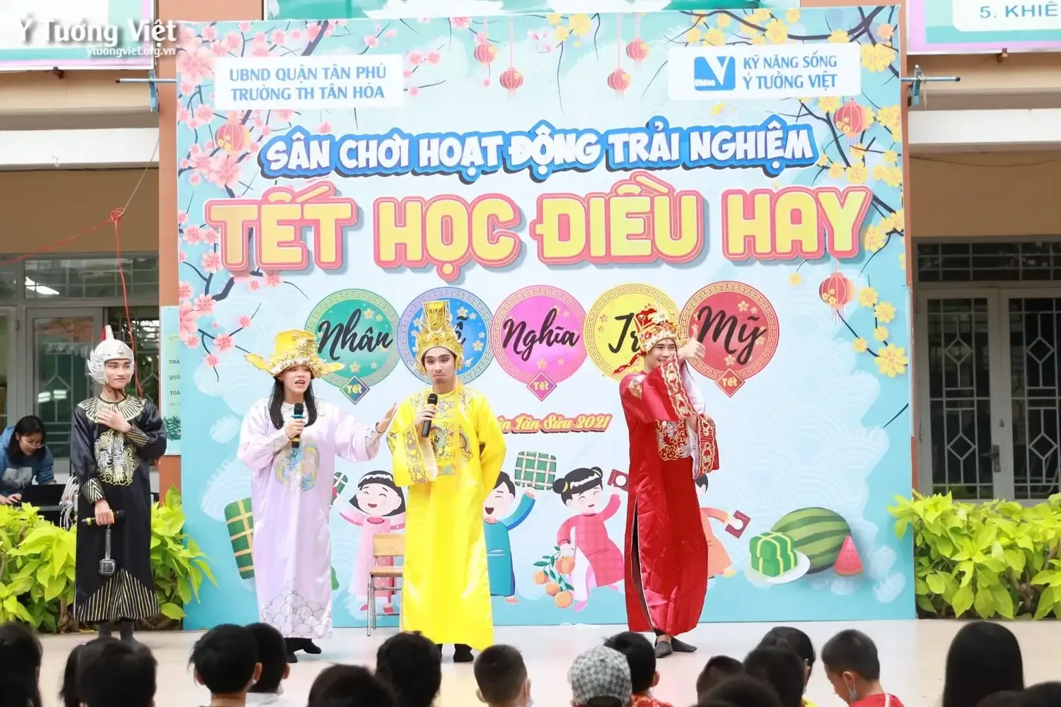 Trường TH Tân Hóa - Sân chơi hoạt động trải nghiệm Tết học điều hay