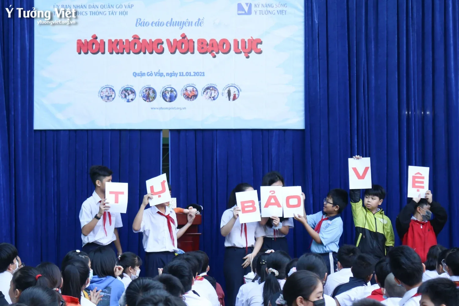 Trường THCS Thông Tây Hội - Nói không với bạo lực
