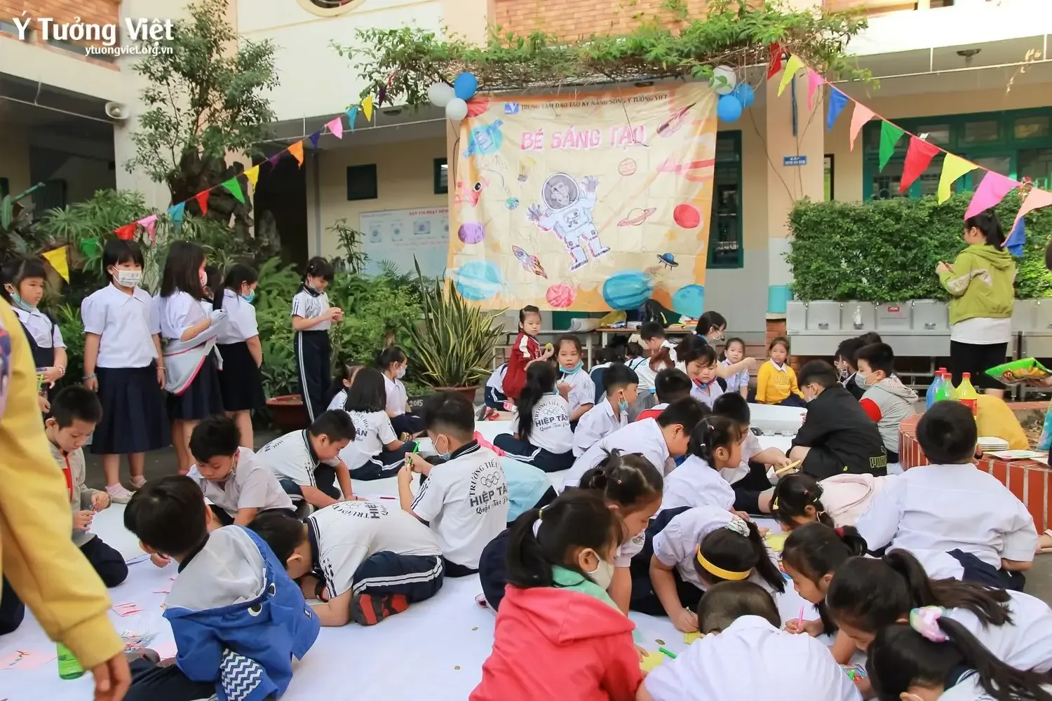 Trường TH Hiệp Tân - Sân chơi thực hành kỹ năng sống - Ngày hội vui học, Viết đúng viết đẹp