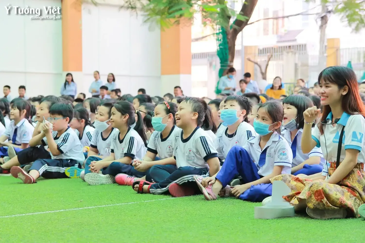 Trường TH Tân Hương - Sân chơi hoạt động trải nghiệm Gieo hạt yêu thương