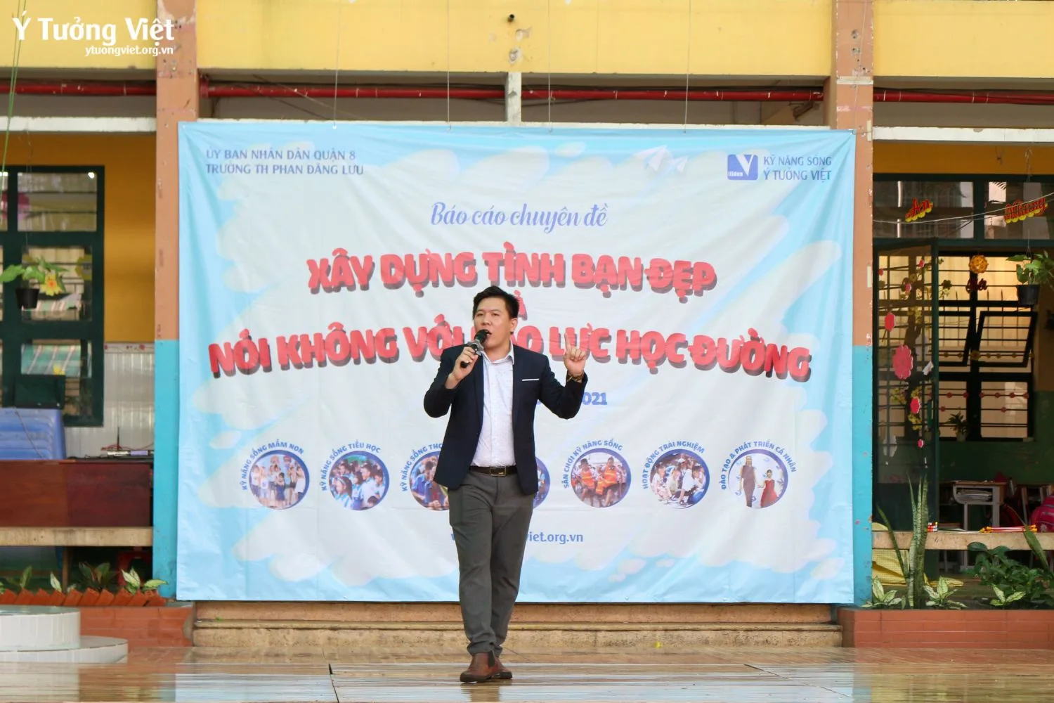 Cùng trường TH Phan Đăng Lưu “Nói không với bạo lực và xây dựng tình bạn đẹp”