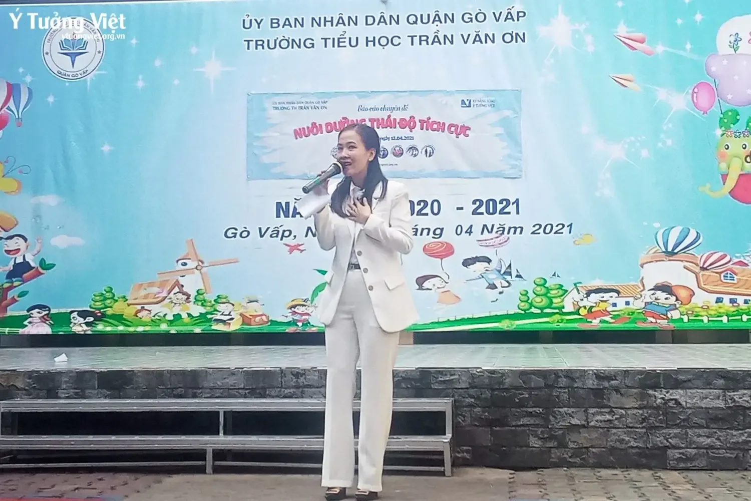 “Nuôi dưỡng thái độ tích cực” cùng các bạn nhỏ trường TH Trần Văn Ơn