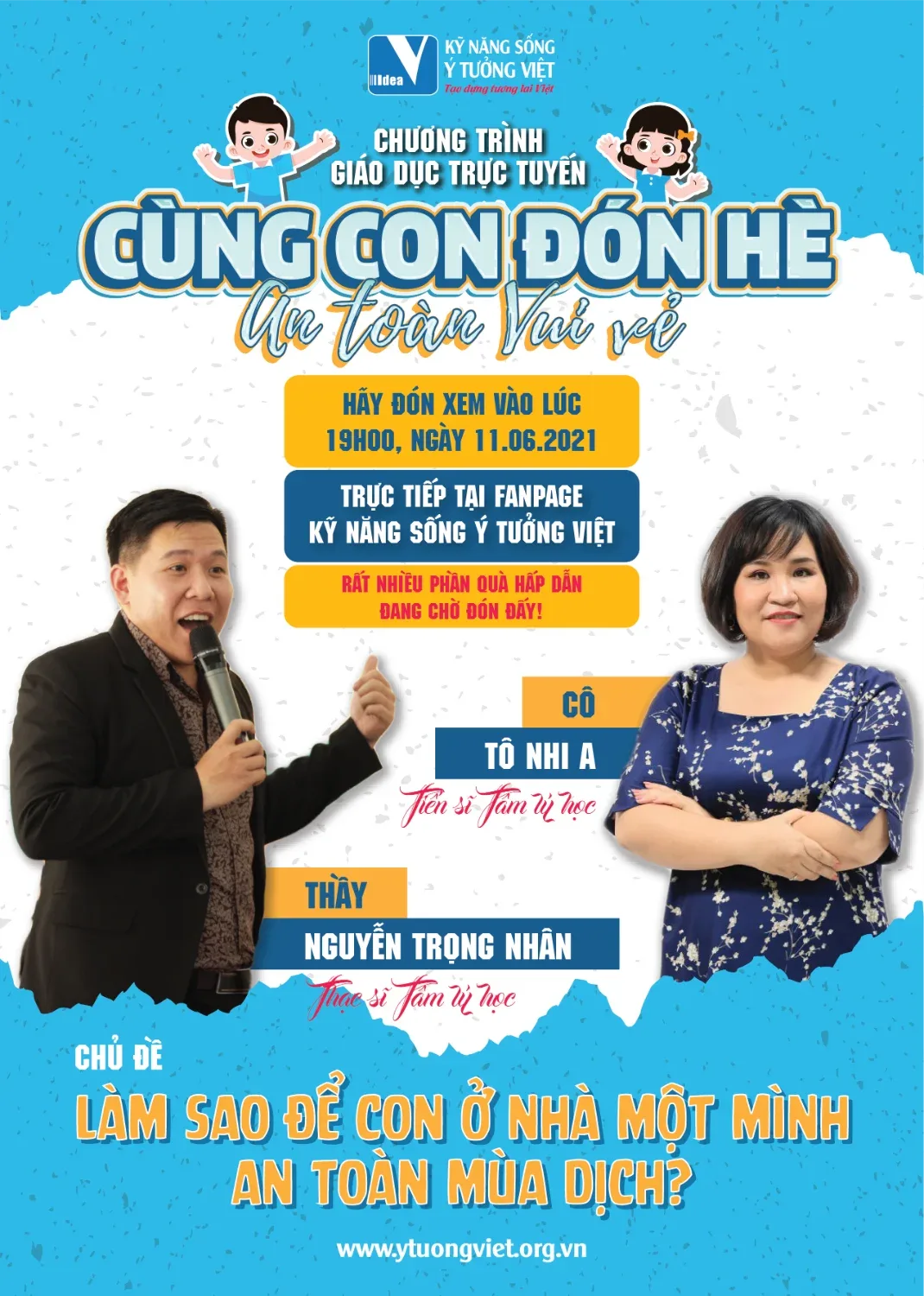 Chương trình Giáo dục trực tuyến: Cùng con đón hè - An toàn vui vẻ
