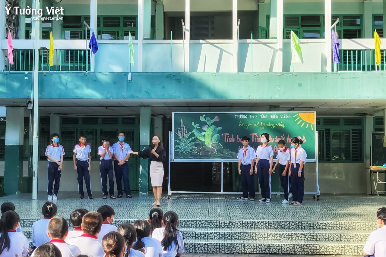 Cùng Các Bạn Học Sinh Trường Thcs Tùng Thiện Vương đi Tìm Câu Trả Lời Cho Chủ đề Thú Vị Tình Bạn, Tình Yêu Tuổi Học Trò Nên Hay Không Nên 01