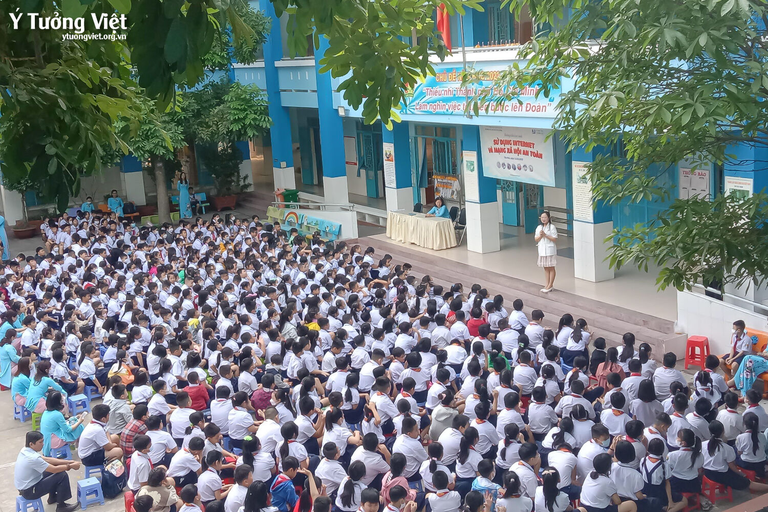 Bỏ Túi Quy Tắc Sử Dụng Internet Và Mạng Xã Hội An Toàn Cùng Các Bạn Học Sinh Trường Th Hồ Văn Cường 01