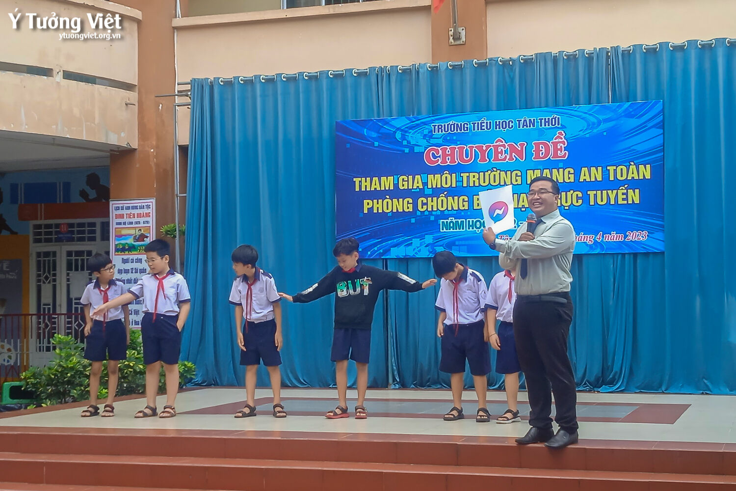 Đồng Hành Cùng Trường Th Tân Thới Trong Chuyên đề Tham Gia Môi Trường Mạng An Toàn Phòng Chống Bắt Nạt Trực Tuyến 01
