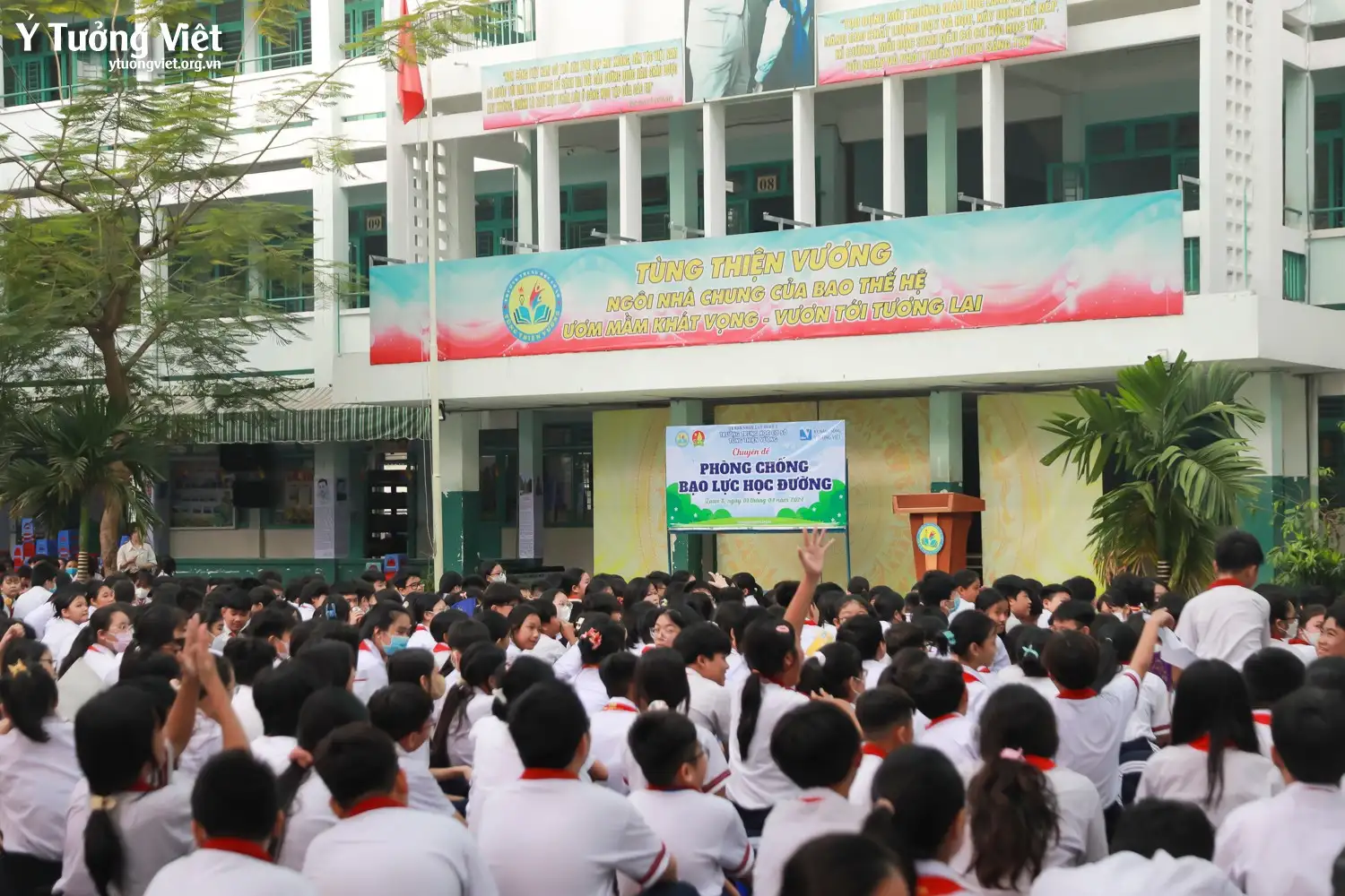 Nối dài hành trình phòng chống bạo lực học đường cùng trường THCS Tùng Thiện Vương