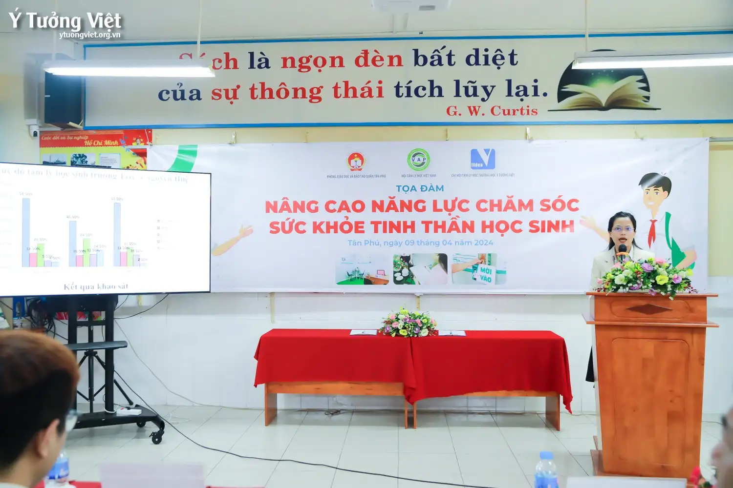 Toạ đàm “Nâng cao năng lực chăm sóc sức khoẻ tinh thần học sinh quận Tân Phú” – Cột móc mới trên chặng đường xây dựng môi trường học đường hạnh phúc