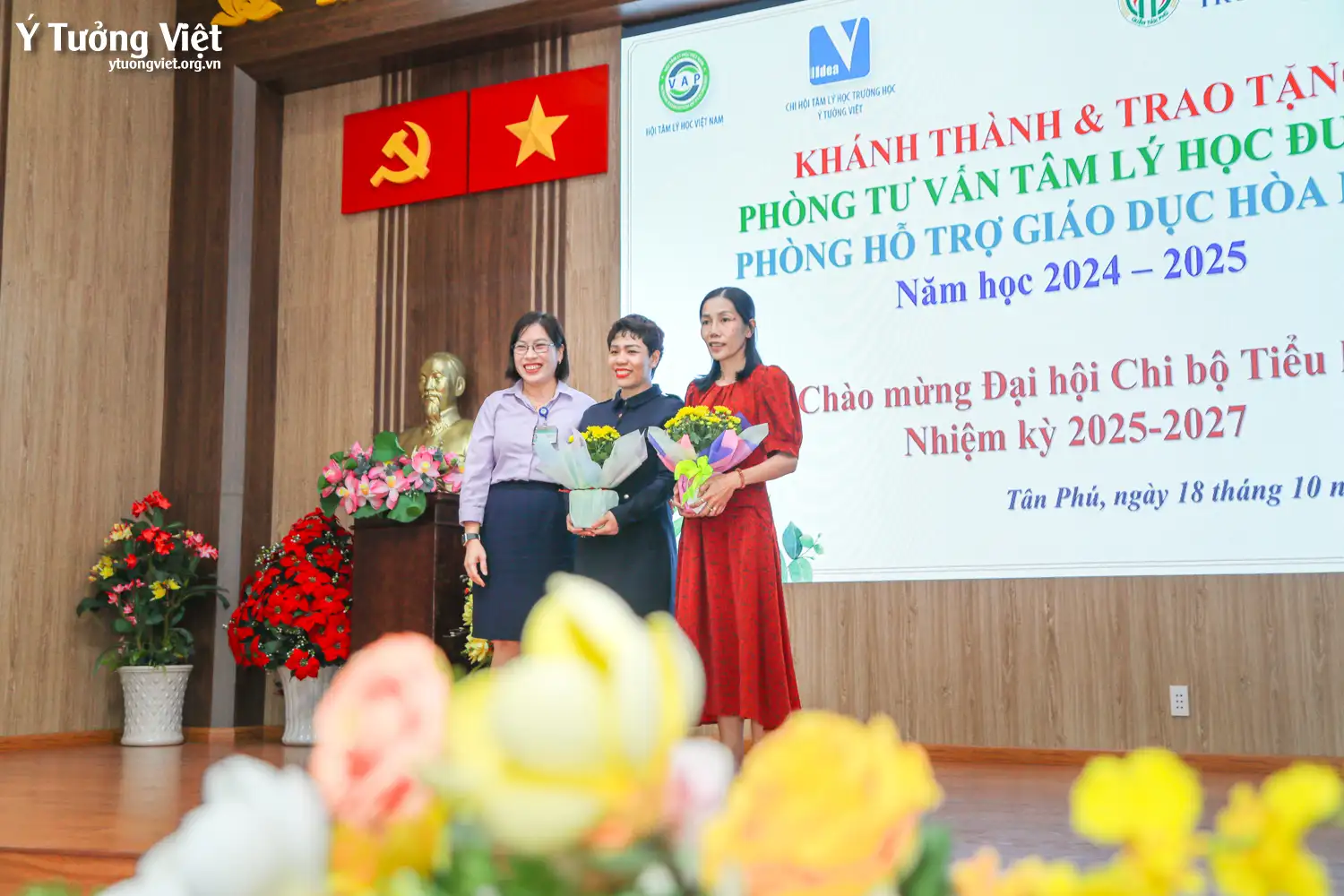 Dự án phát triển Tâm lý học đường 2024 – 2025 | Lễ khánh thành & trao tặng phòng Tâm lý học đường trường TH Hiệp Tân