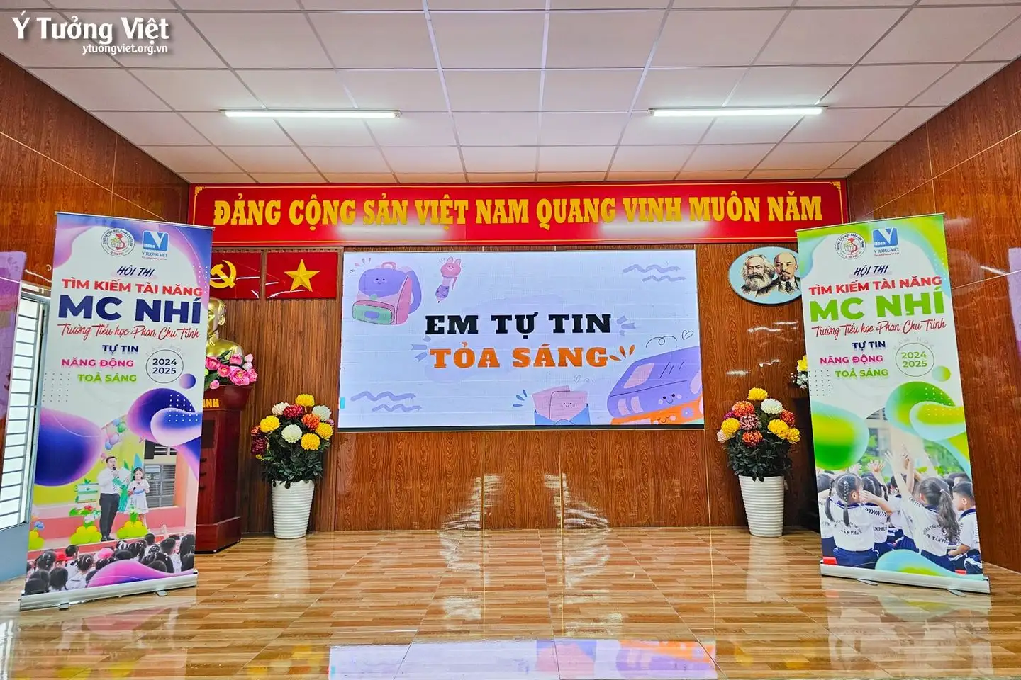 Tập huấn hội thi “Tìm kiếm tài năng MC Nhí trường TH Phan Chu Trinh năm học 2024 – 2025”