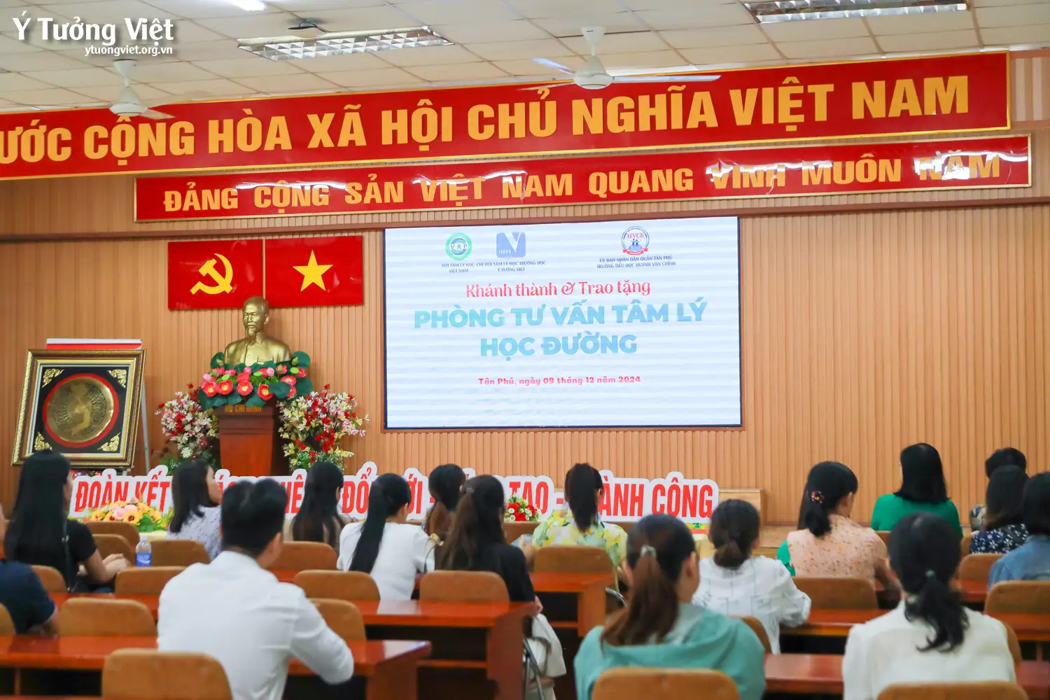 Dự án phát triển Tâm lý học đường 2024 – 2025 | Lễ khánh thành và trao tặng Phòng Tâm lý học đường trường TH Huỳnh Văn Chính
