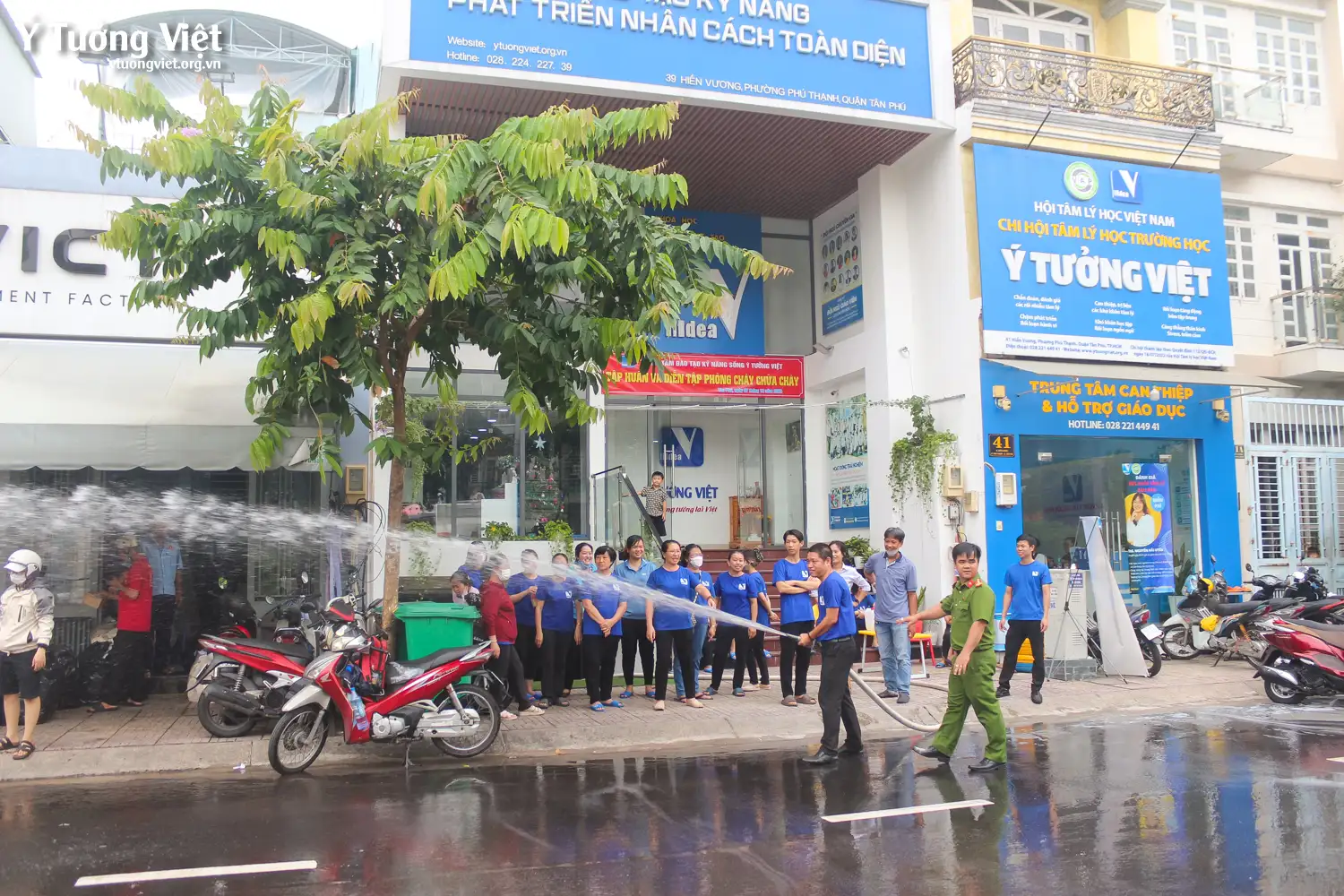 Tăng cường tập huấn kỹ năng “Phòng cháy chữa cháy” tại các cơ sở thuộc hệ thống giáo dục Ý Tưởng Việt