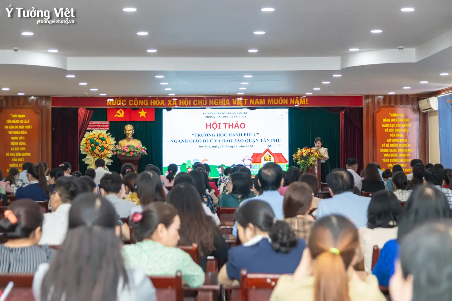 Ý Tưởng Việt đồng hành cùng Hội thảo “Trường học hạnh phúc” Ngành Giáo dục và Đào tạo Quận Tân Phú năm học 2024 – 2025