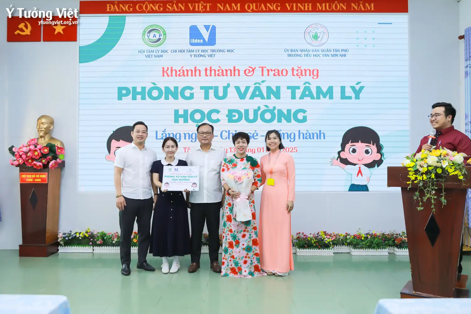 Dự án phát triển Tâm lý học đường 2024 – 2025 | Khánh thành và trao tặng Phòng Tâm lý học đường – Món quà ý nghĩa dành cho các bạn học sinh Trường Tiểu học Tân Sơn Nhì