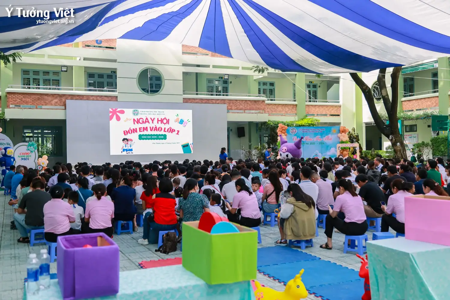 Chào mùa tựu trường 2025 – 2026 | Rộn ràng ngày hội đón em vào lớp một ở Trường TH Hiệp Tân