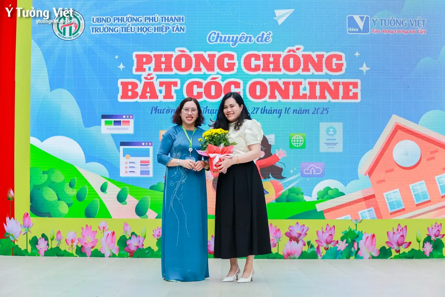 Chuyên đề “Phòng chống bắt cóc online” – cùng Trường Tiểu học Hiệp Tân trang bị “áo giáp số”