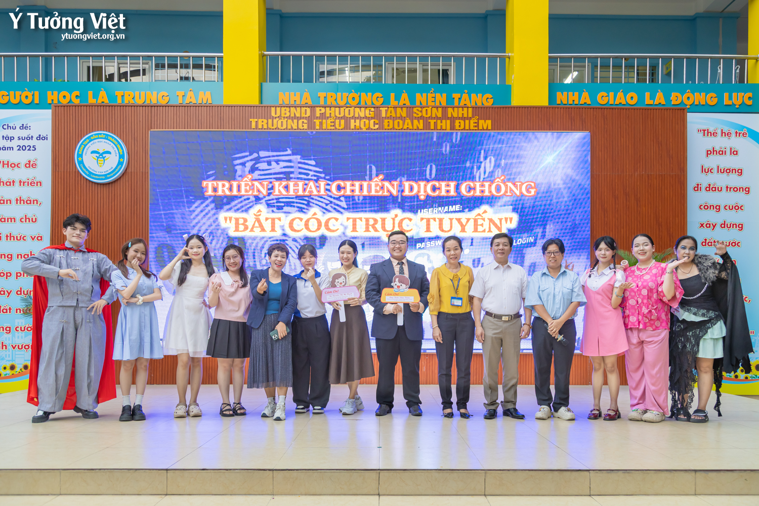 Đồng hành cùng Trường TH Đoàn Thị Điểm hưởng ứng chiến dịch “Chống bắt cóc trực tuyến”