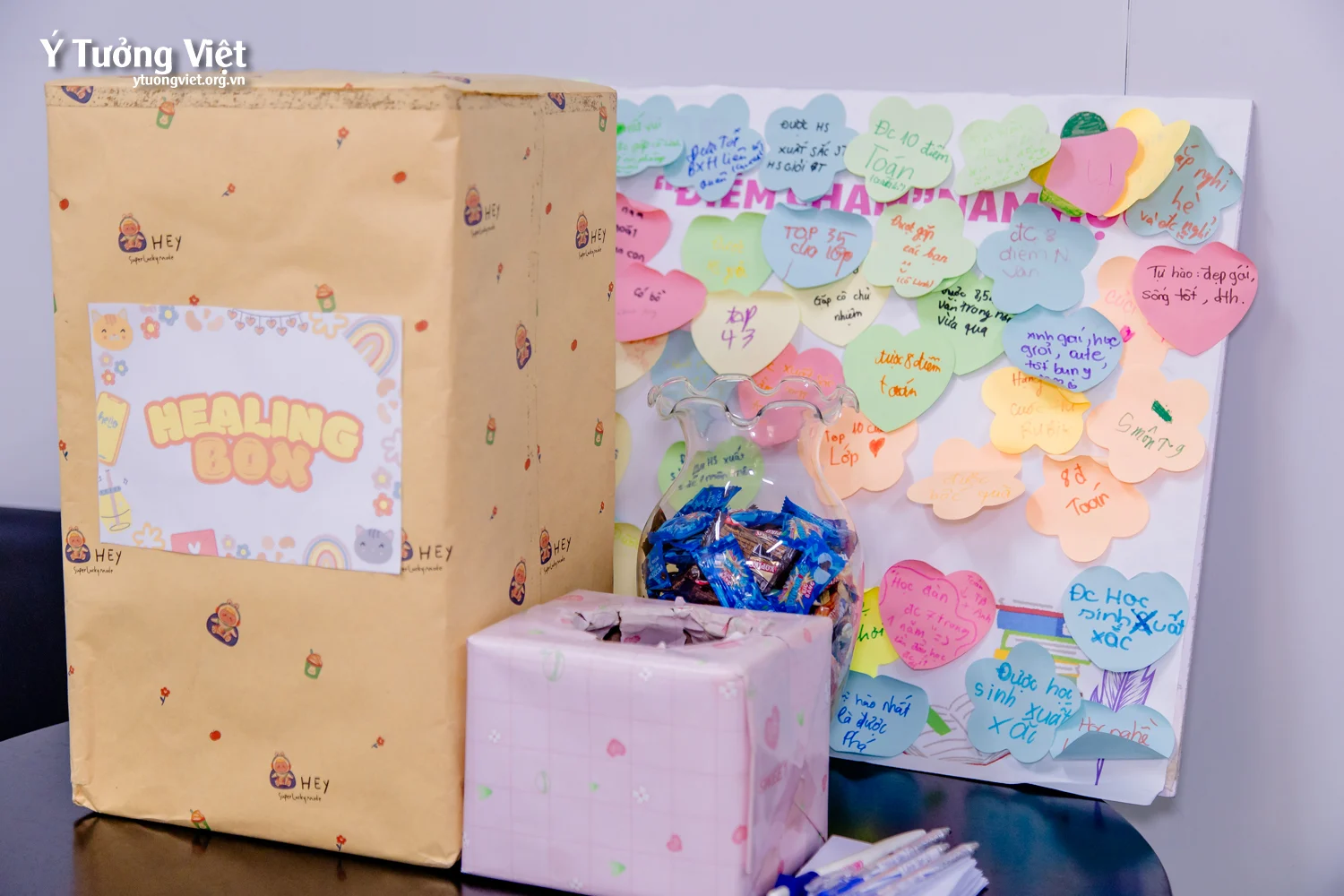 “Healing box” – Bí mật về chiếc hộp chữa lành ở Phòng Tâm lý Trường THCS Nguyễn Huệ