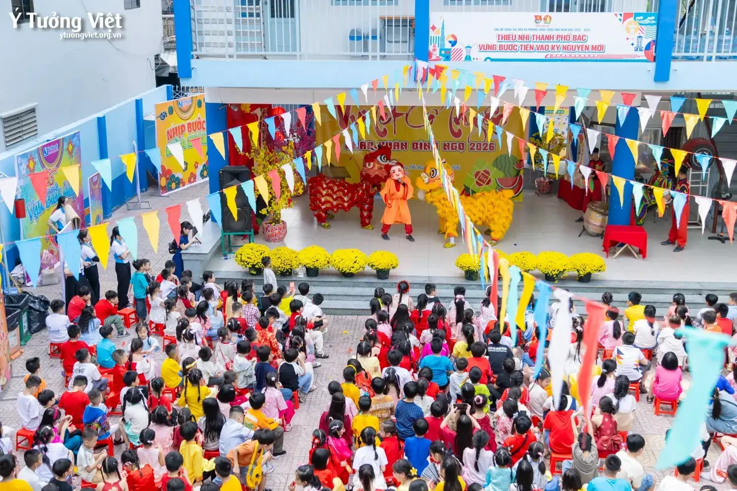 Khi văn hóa truyền thống trở thành trải nghiệm sống động trong trường học với mô hình ngày hội, sân chơi