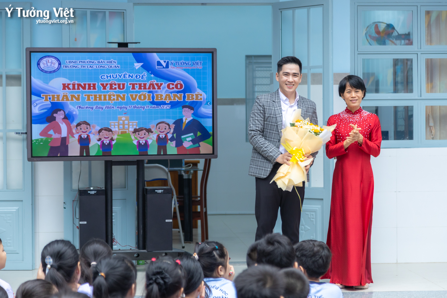 Kỹ năng ứng xử học đường tại TH Lạc Long Quân: Kính yêu thầy cô, thân thiện với bạn bè