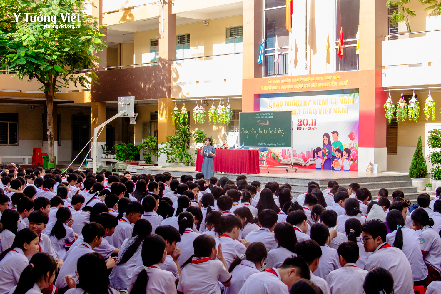 Tiếp nối hành trình phòng chống bạo lực học đường ở Trường THCS Nguyễn Huệ