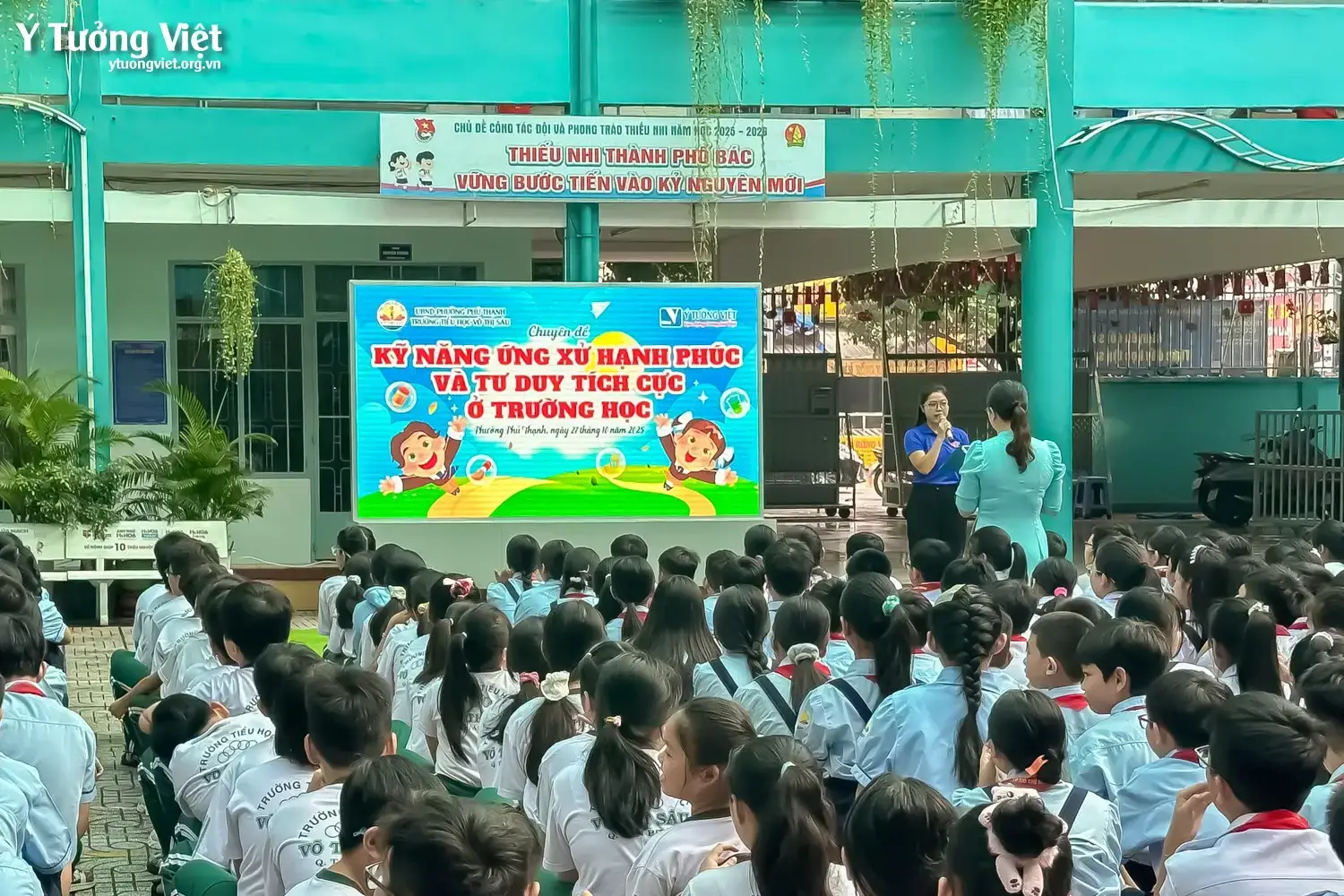 Ứng xử hạnh phúc – Sống tích cực mỗi ngày cùng học sinh Trường Tiểu học Võ Thị Sáu