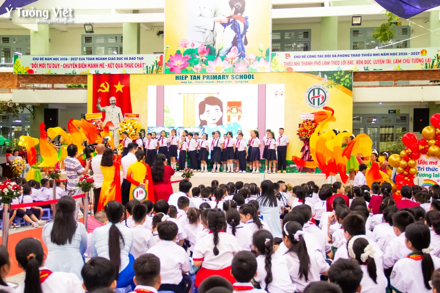 Hành trang vào lớp 1: Khép lại chuỗi ngày hội trải nghiệm tại Tiểu học Hiệp Tân cùng Ý Tưởng Việt